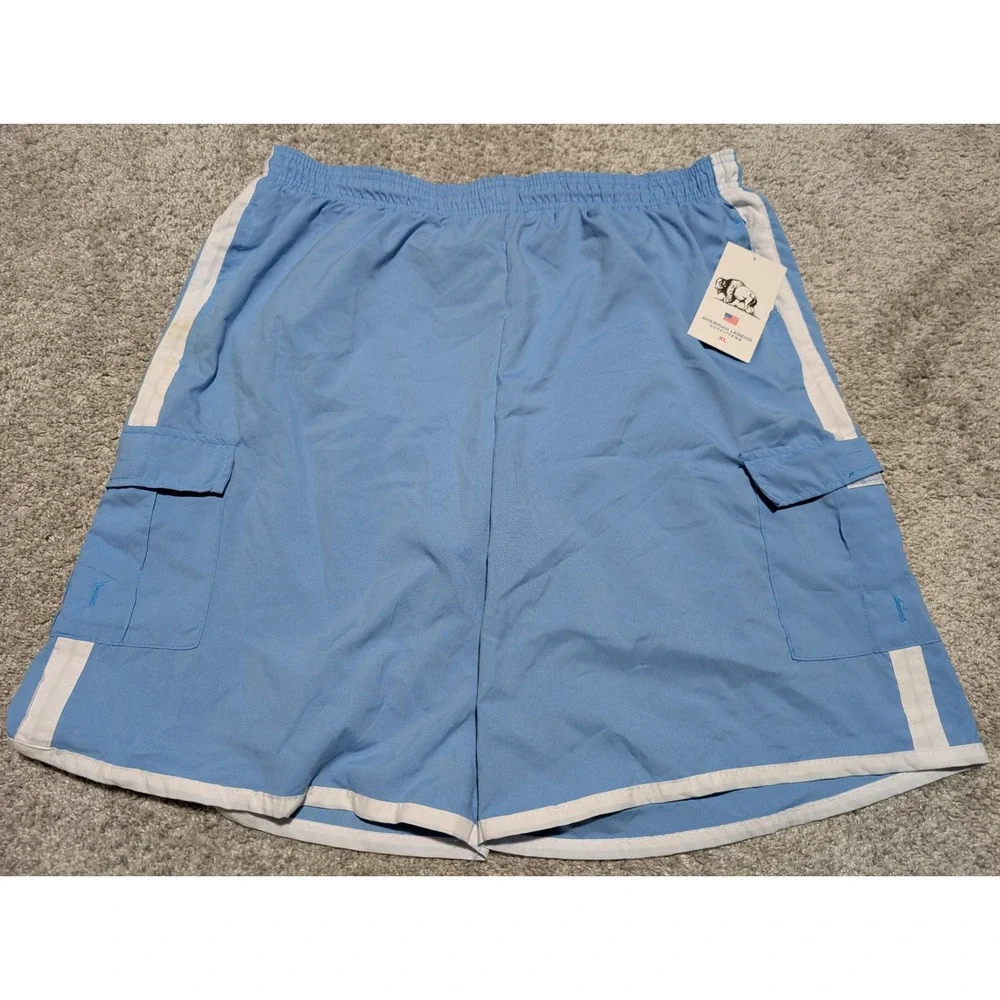 American Legend Outfitters Swim Trunks Mens XL Blue AL-SW42 Cargo Mesh Lined New
